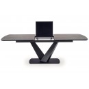 Стол обеденный HALMAR VINSTON темно-серый/черный 180-230/95